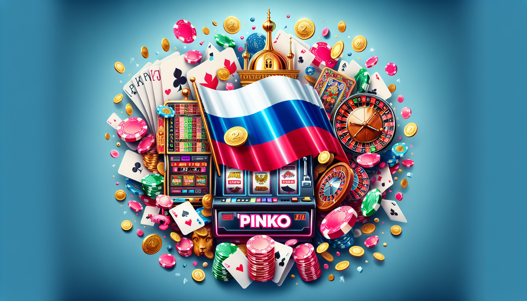 Онлайн казино Пинко — главный экран сайта
